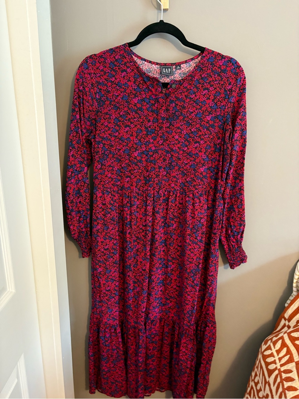 GAP Pink and Blue Floral Blouse